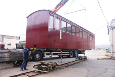 25 being prepared for transport to Wales