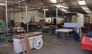 Looking across the machine shop to the works office in the far corner.